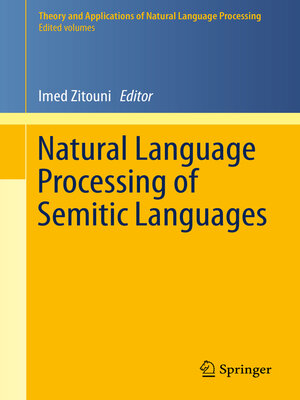 cover image of Natural Language Processing of Semitic Languages
